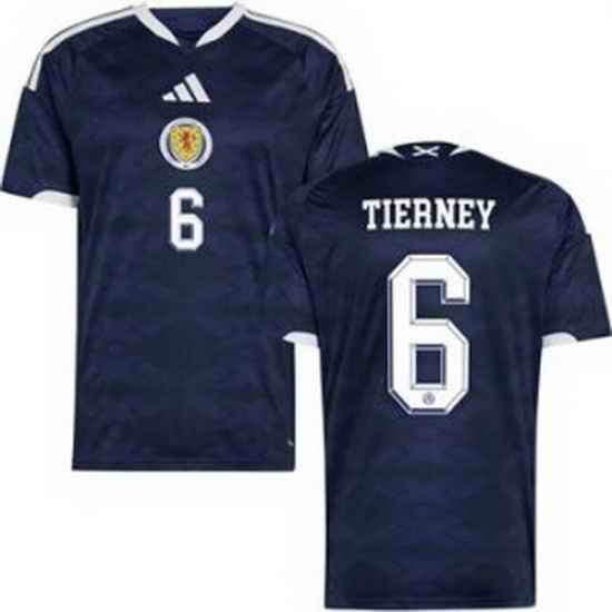 Youth 6 Scotland Kieran Tierney 2026 Home Replica Jersey 1